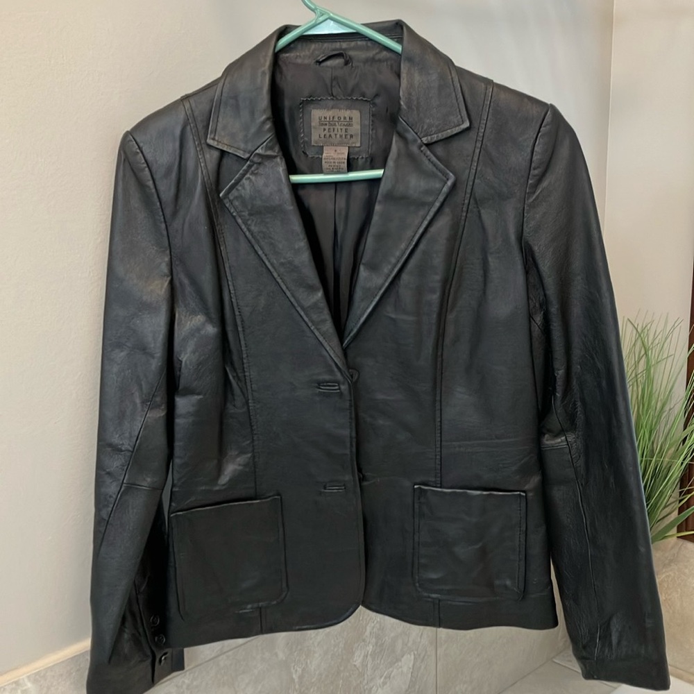 Leather Blazer